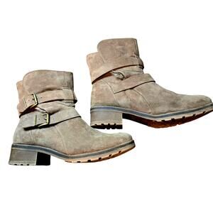 White Mountain 9 Brown Women's Insulated Faux Fur Lined Boots Shoes Buckles Soft